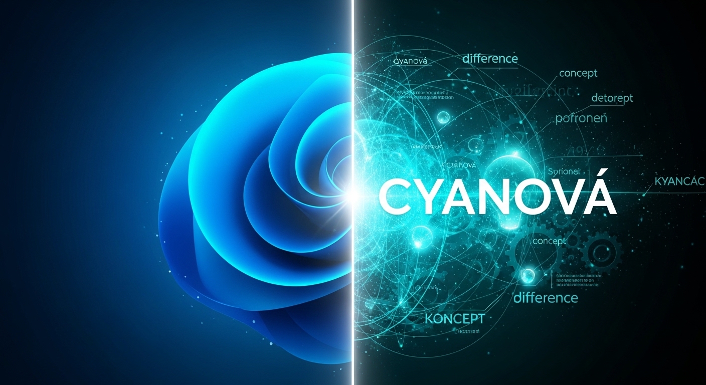 cyanová