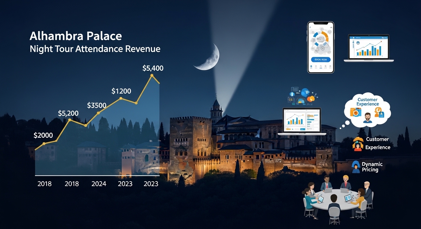 alhambra palace night tour attendance revenue