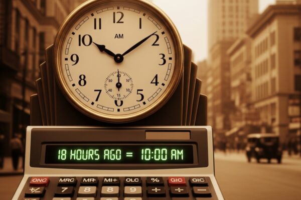 what time it was 18 hours ago