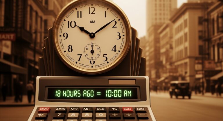 what time it was 18 hours ago