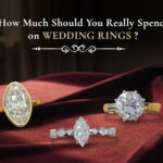 Wedding rings with round, oval, and marquise diamond cuts by Golden Bird Jewels